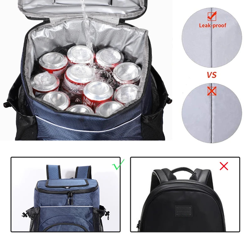 CollerBag - Mochila Cooler Térmica à Prova D’água Anti-Vazamento 33L